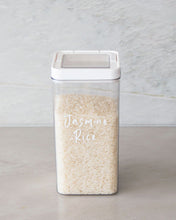 Load image into Gallery viewer, Pantry storage container set with airtight lids for storing common household ingredients