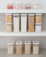 Load image into Gallery viewer, Pantry storage container set with airtight lids for storing common household ingredients