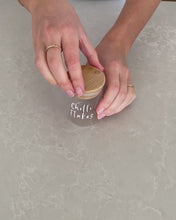 Load image into Gallery viewer, Glass & Bamboo Spice Jars Set
