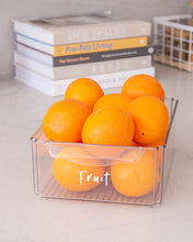 Load image into Gallery viewer, A set of fridge labels in black or white vinyl, that peel back and stick onto storage containers