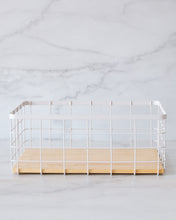 Load image into Gallery viewer, Large Basket with Wooden Tray