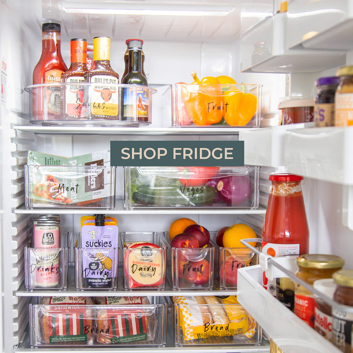 Fridge Storage Containers & Lazy Susans The Home Label