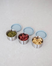 Load image into Gallery viewer, Stainless steel container with leakproof silicone lid for food storage. Perfect for storing nuts, seeds &amp; dressings 