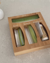 Load image into Gallery viewer, Bamboo Sandwich Bag Organiser
