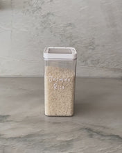 Load image into Gallery viewer, Pantry storage container with airtight lid for storing rice, oats and muesli